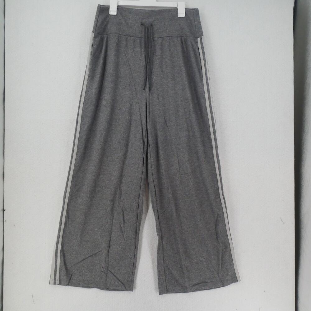 NEW Halara Women's XL Ribbed High Waisted Tummy Control Wide Leg Pants Gray - Picture 3 of 10